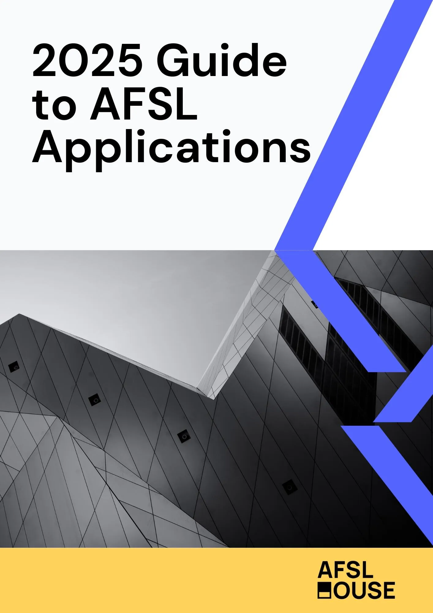 2025 Guide to AFSl Applications: Modern architecture graphic